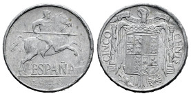 Estado Español (1936-1975). 5 céntimos. 1940. Madrid. (Cal-1 var.). Al. 1,17 g. PLVS. EBC+. Est...25,00.