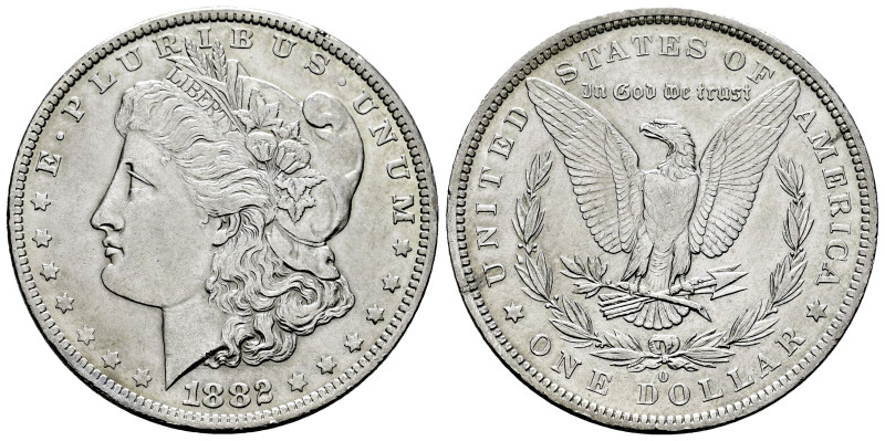 Estados Unidos. Morgan Dollar. 1 dollar. 1882. Nueva Orleans. O. (Km-110). Ag. 2...