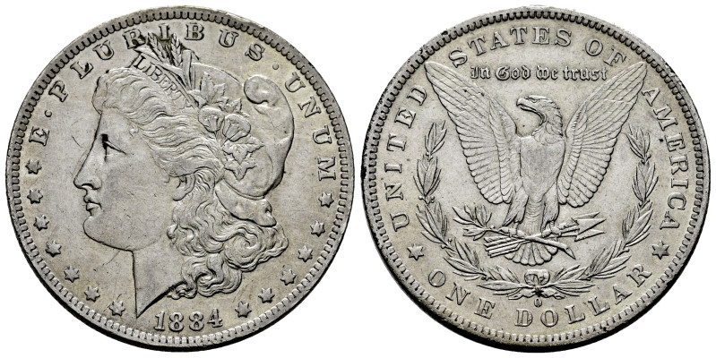 Estados Unidos. Morgan Dollar. 1 dollar. 1884. Nueva Orleans. O. (Km-110). Ag. 2...