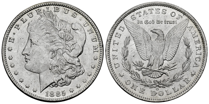 Estados Unidos. Morgan Dollar. 1 dollar. 1885. Nueva Orleans. O. (Km-110). Ag. 2...