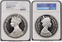 British Dependency. Elizabeth II silver Proof "Gothic Crown - Portrait" 100 Pounds (1 Kilo) 2021 PR70 Ultra Cameo NGC, Commonwealth mint, KM-Unl. Mint...