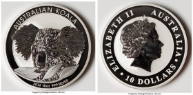 Elizabeth II silver Proof "Koala" 10 Dollars (10 oz) 2014-P UNC, Perth mint, KM-Unl. HID09801242017 © 2023 Heritage Auctions | All Rights Reserved