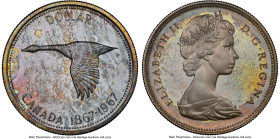 Elizabeth II Prooflike Dollar 1967 PL65 NGC, Royal Canadian mint, KM70. HID09801242017 © 2023 Heritage Auctions | All Rights Reserved