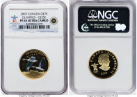Elizabeth II gold Colorized Proof "Geese - Vancouver Olympics" 75 Dollars 2007 PR69 Ultra Cameo NGC, Royal Canadian mint, KM748. HID09801242017 © 2023...