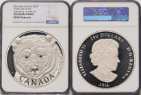 Elizabeth II silver Proof Enameled "In the Eyes of the Spirit Bear" 250 Dollars (1 Kilo) 2016 PR70 Ultra Cameo NGC, KM-Unl. HID09801242017 © 2023 Heri...