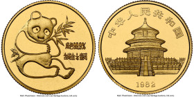 People's Republic gold Panda 1/4 Ounce Medal 1982 MS68 NGC, KM-XMB9. HID09801242017 © 2023 Heritage Auctions | All Rights Reserved