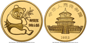 People's Republic gold Panda 1/4 Ounce Medal 1982 MS67 NGC, KM-XMB9. HID09801242017 © 2023 Heritage Auctions | All Rights Reserved