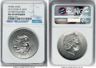 Elizabeth II silver "Sif - Norse Gods" 10 Dollars 2016 MS70 Antiqued NGC, KM-Unl. Mintage: 1,000. First Releases. HID09801242017 © 2023 Heritage Aucti...