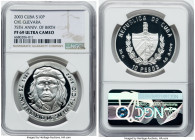 Republic silver Proof "Birth of Che Guevara - 75th Anniversary" 10 Pesos 2003 PR69 Ultra Cameo NGC, Havana mint, KM792. HID09801242017 © 2023 Heritage...