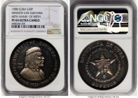 Republic silver Proof "Birth of Che Guevara - 60th Anniversary" 20 Pesos (2 oz) 1988 PR64 Ultra Cameo NGC, Havana mint, KM170. HID09801242017 © 2023 H...