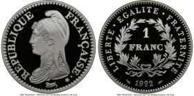 Republic silver Proof "Republic Bicentennial" Franc 1992 PR70 Ultra Cameo NGC, KM1005. Mintage: 30,000. HID09801242017 © 2023 Heritage Auctions | All ...