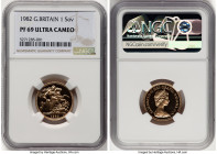 Elizabeth II gold Proof Sovereign 1982 PR69 Ultra Cameo NGC, KM919. HID09801242017 © 2023 Heritage Auctions | All Rights Reserved