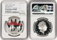 Elizabeth II silver Proof Colorized "Rolling Stones" 2 Pounds (1 oz) 2022 PR70 Ultra Cameo NGC, The Rolling Stones 60th Anniversary. HID09801242017 © ...