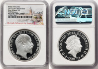 Elizabeth II silver Proof "King Edward VII" 5 Pounds (2 oz) 2022 PR70 Ultra Cameo NGC, British Monarch series. First releases. HID09801242017 © 2023 H...
