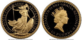 Elizabeth II gold Proof "Britannia" 10 Pounds 1993 PR70 Ultra Cameo NGC, KM950a. HID09801242017 © 2023 Heritage Auctions | All Rights Reserved