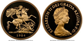 Elizabeth II 3-Piece Certified gold Sovereign Proof Set 1984 PR68 Ultra Cameo NGC, Includes (1) 5 Pounds, (1) Sovereign, and (1) 1/2 Sovereign issue. ...