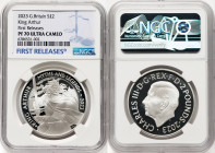 Charles III silver Proof "King Arthur" 2 Pounds (1 oz) 2023 PR70 Ultra Cameo NGC, Myths and Legends series. First Releases. HID09801242017 © 2023 Heri...