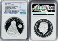 Charles III silver Proof "Professor Dumbledore" 5 Pounds (2 oz) 2023 PR70 Ultra Cameo NGC, Mintage: 510. First Releases. Harry Potter and the Philosop...