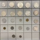 FRANKREICH LOTS
 Ein Konvolut von Münzen des 19.-20 Jahrhunderts, von 50 Centimes bis 50 Francs-Stück. Darunter auch einige Prägungen aus französisch...