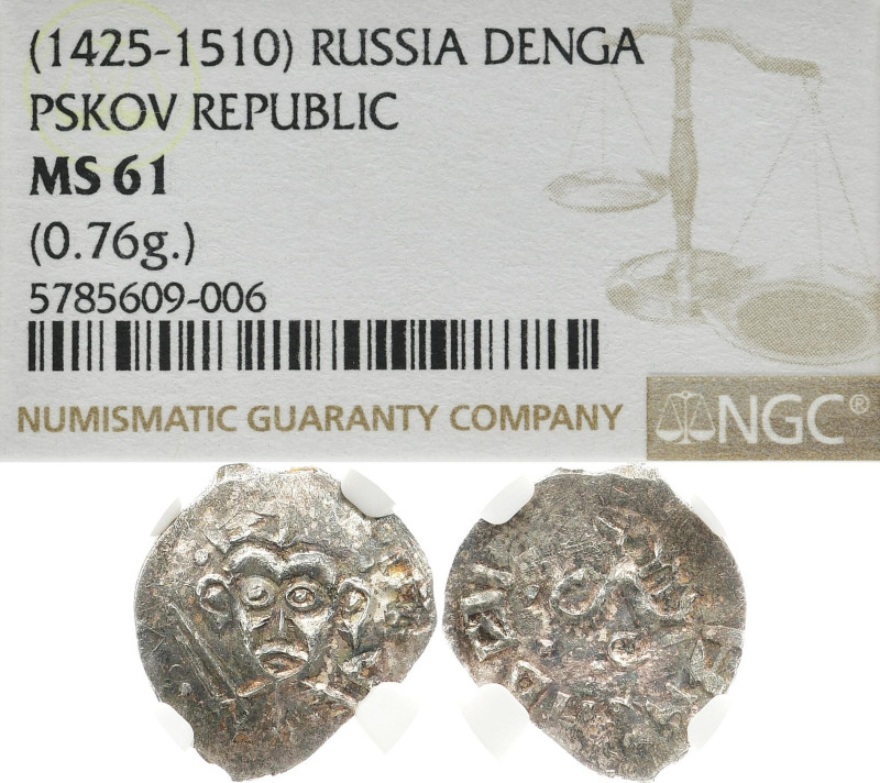 RUSSLAND PSKOW
 Denga In US-Plastikholder der NGC mit der Bewertung MS 61 (5785...