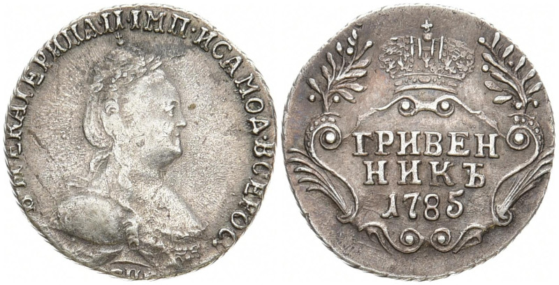 RUSSLAND GROSSFUERSTENTUM / KAISERREICH
Katharina II., 1762 - 1796. Griwennik 1...