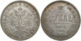 RUSSLAND GROSSFUERSTENTUM / KAISERREICH
Alexander II., 1855 - 1881. Rubel 1878, St. Petersburg. 20.62 g. Sehr schön +