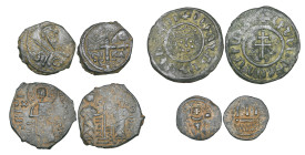 Crusaders, Antioch, Tancred, follis (Schl. II, 7; Malloy 4), overstruck, very fine; Cilician Armenia, Levon I, Ae tank, fine; Zangids of Syria, Nur al...