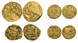 Abbasid, al-Rashid, dinar, 192h?, 3.36g, clipped, fine; al-Ma'mun, dinar, 197h, 4.18g, about very fine; al-Nasir, dinar, (Madinat al-Salam) 598h?, 1.7...