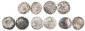 Abbasid, al-Muqtadir (295-320h), dirhams (4) Antakiya 308h, Amid 308h, Tarsus 308h and al-Masisa 311h, 2.63, 4.27, 2.94, 3.46g, fine to very fine, all...