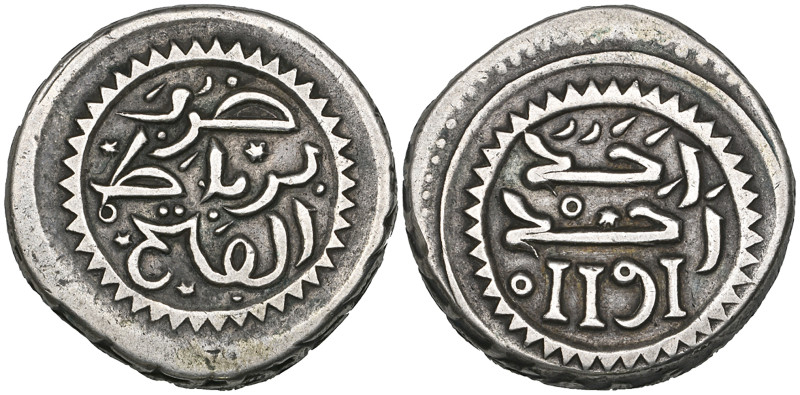 Filali Sharifs of Morocco, Muhammad III, mitqal (10 dirhams), Rabat al-Fath 1191...