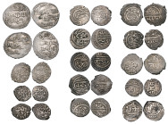 Ottoman, Orhan (724-763h; AD 1324-62), akches (2), citing al-Mustansir (Album 1288.2); Murad II, akches (10) of Bursa 824 (2), Amasya (2), Ayaslik (2)...