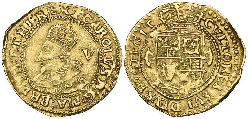 Charles I (1625-49), Tower mint, crown, group A, m.m. cross calvary (probably ov...