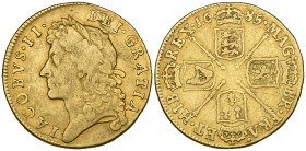 James II, guinea, 1685, first bust, plain below (S. 3400), minor edge bruise, about fine

Estimate: 600 - 800