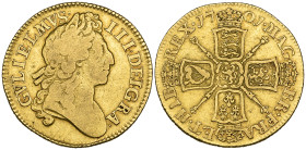 William III, guinea, 1701, second bust, plain below, rev., narrow crowns, with ornamented sceptres (S. 3463), fine

Estimate: 700 - 900