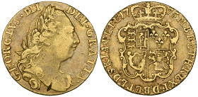 George III, guinea, 1775 (S. 3728), small metal flaw at the King’s neck, about very fine

Estimate: 400 - 600