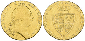 George III, guinea, 1788, fifth head (S. 3729), has been mounted, about fine

Estimate: 350 - 450