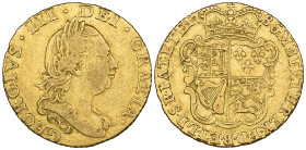 George III, half-guinea, 1786, fourth head (S. 3734), slightly bent, fine

Estimate: 250 - 350