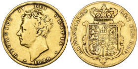 g George IV, sovereign, 1826 (S. 3801), about fine

Estimate: 350 - 400