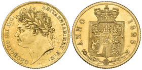 g George IV, half-sovereign, 1825, laureate head (S. 3803), extremely fine

Estimate: 600 - 800