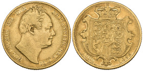 g William IV, sovereign, 1832, second bust (S. 3829B), about fine

Estimate: 400 - 500