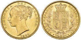 g Victoria, young head, shield type sovereign, 1884 S, bagmarked, good extremely fine

Estimate: 350 - 400