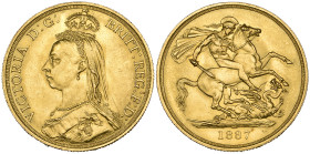 g Victoria, Jubilee, 1887, two-pounds, extremely fine to good extremely fine 

Estimate: 800 - 1000