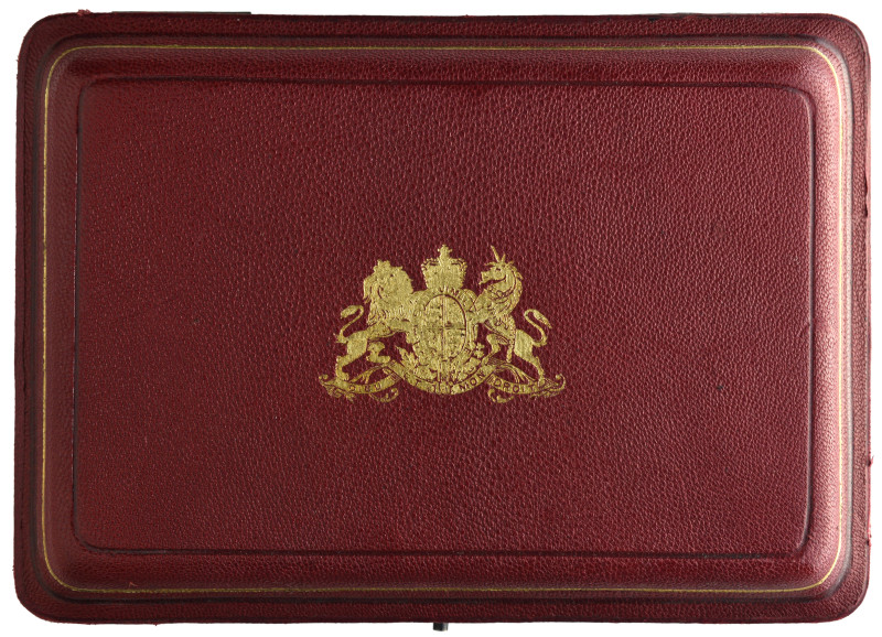 Victoria, the original official Royal Mint fitted case for one of the foregoing ...