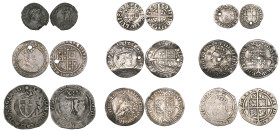 Miscellaneous hammered silver (9), comprising: Edward I, Long cross coinage, penny, class 4e; London; Henry VIII, Second coinage, groat, m.m. arrow; E...