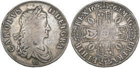 Charles II, crown, 1662, rose below first bust, edge undated (E.S.C. 340; S. 3350), two minor rim nicks, about fine

Estimate: 200 - 250