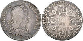 Charles II, crown, 1662, similar, edge dated 1662 (E.S.C. 344; S. 3351), very slightly bent, about fine

Estimate: 300 - 400