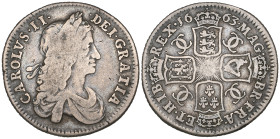 Charles II, shilling, 1663, first bust, rev., shields of Scotland and Ireland transposed (E.S.C. 504; S. 3371), fine and rare

Estimate: 200 - 300