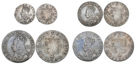 Charles II, machine-made ‘undated maundy’ set of four silver coins, comprising fourpence, threepence, twopence and penny (E.S.C. 590), very fine or be...