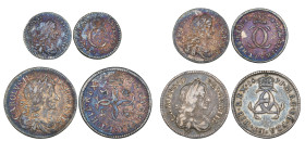 Charles II, set of four small silver coins, 1671, comprising fourpence, threepence, twopence and penny (E.S.C. 708), very fine to good very fine (4)
...