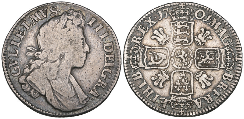 William III, shilling, 1701 plumes (E.S.C. 1157; S. 3517), fine

Estimate: 100...